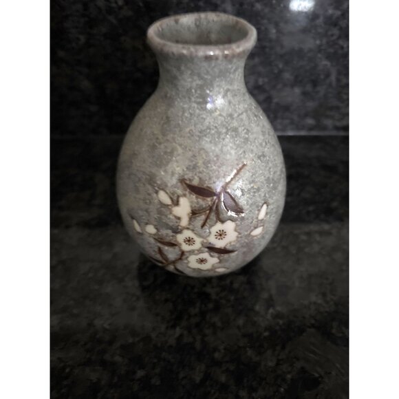 Vintage Sousaku Ceramic Sake Set With Floral Design Banko Ware - Picture 4 of 14